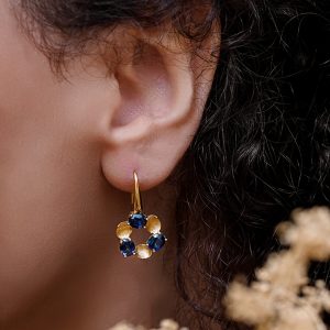 گوشواره طلا میخی پاپیون مینی